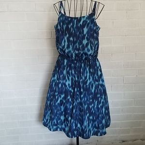 Calvin Klein blue leopard dress. Small